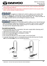 Предварительный просмотр 10 страницы Daewoo BLADELESS FAN & HEATER User Manual