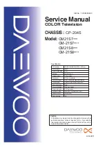 Preview for 1 page of Daewoo CM21S7 Series Service Manual