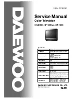 Daewoo Color Television Service Manual preview