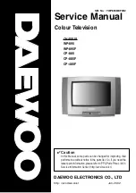 Preview for 1 page of Daewoo CP-485F Service Manual