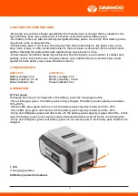 Preview for 4 page of Daewoo DABT2540Li User Manual