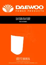 Daewoo DAFS01 User Manual предпросмотр