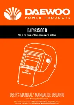 Preview for 1 page of Daewoo DALYG3500B User Manual