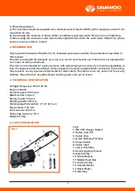 Предварительный просмотр 6 страницы Daewoo DASC1500 User Manual