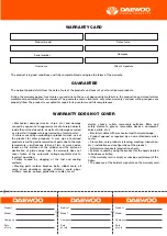 Preview for 17 page of Daewoo DAX105-1400 User Manual