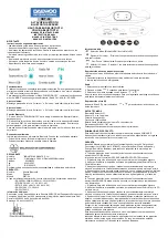 Daewoo DBT-04 Instruction Manual preview
