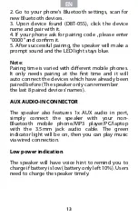 Preview for 13 page of Daewoo DBT-05S User Manual