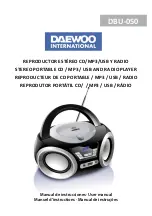 Daewoo DBU-050 User Manual preview