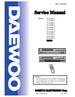 Предварительный просмотр 1 страницы Daewoo DC-A84D1P Service Manual