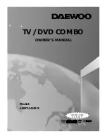 Daewoo DDT-14H9 S Owner'S Manual preview