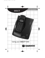 Предварительный просмотр 1 страницы Daewoo DECT 1900 User Manual