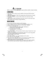 Preview for 3 page of Daewoo DHC-250 Use And Care Manual