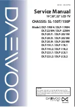 Preview for 1 page of Daewoo DLP-19L1 Service Manual