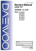 Preview for 1 page of Daewoo DLP-26C2 Service Manual