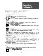 Preview for 3 page of Daewoo DLP-26C2AMSB Instruction Manual