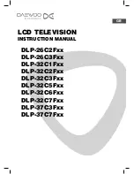 Daewoo DLP-26C2F Series Instruction Manual preview