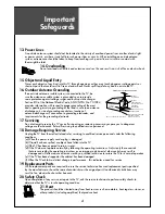 Предварительный просмотр 5 страницы Daewoo DLP-26C3SMB Instruction Manual