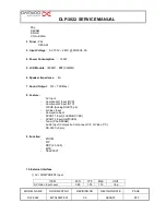 Предварительный просмотр 5 страницы Daewoo DLP-3022 Service Manual