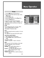 Предварительный просмотр 23 страницы Daewoo DLP-3212L Instruction Manual