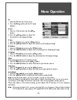 Предварительный просмотр 25 страницы Daewoo DLP-3212L Instruction Manual