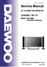 Daewoo DP-42SM Service Manual preview