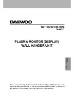 Daewoo DP-HG22 Instruction Manual предпросмотр