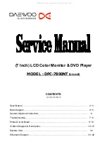 Предварительный просмотр 2 страницы Daewoo DPC-7800NT Service Manual