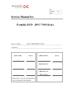 Daewoo DPC-7909 Series Service Manual preview