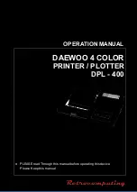 Daewoo DPL-400 Operation Manual preview