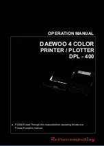 Preview for 1 page of Daewoo DPL-400 Operation Manual