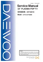 Preview for 1 page of Daewoo DPX-32F1BMB Service Manual