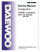 Daewoo DPX-42D1NMSB Service Manual preview