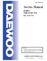 Preview for 1 page of Daewoo DQ-K2121N-P Service Manual