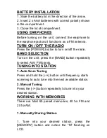 Preview for 14 page of Daewoo DRP-18 Operation Manual