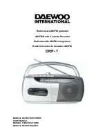 Preview for 1 page of Daewoo DRP-7 User Manual