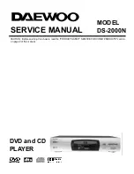 Daewoo DS-2000N Service Manual preview