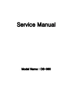 Preview for 1 page of Daewoo DS-360 Service Manual