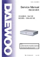 Preview for 1 page of Daewoo DSA-9310E Service Manual