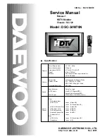 Preview for 1 page of Daewoo DSC-34W70N Service Manual