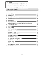 Preview for 2 page of Daewoo DSC-34W70N Service Manual