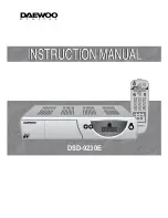 Preview for 1 page of Daewoo DSD-9230E Instruction Manual