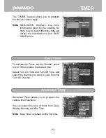 Preview for 23 page of Daewoo DSD-9230E Instruction Manual