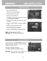 Preview for 31 page of Daewoo DSD-9230E Instruction Manual