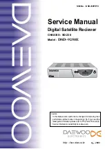 Предварительный просмотр 1 страницы Daewoo DSD-9250E Service Manual