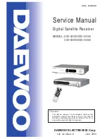 Preview for 1 page of Daewoo DSD-9255E Service Manual