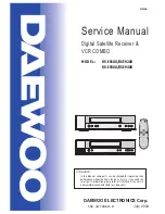 Предварительный просмотр 1 страницы Daewoo DSI-9100 Service Manual