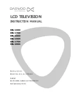 Daewoo DSL-15D3 Instruction Manual предпросмотр