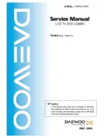 Preview for 1 page of Daewoo DSL-19M1TC Service Manual