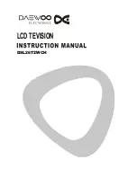 Daewoo DSL26T2WCH Instruction Manual предпросмотр