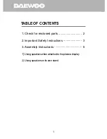 Preview for 4 page of Daewoo DSP-4210GM Instruction Manual